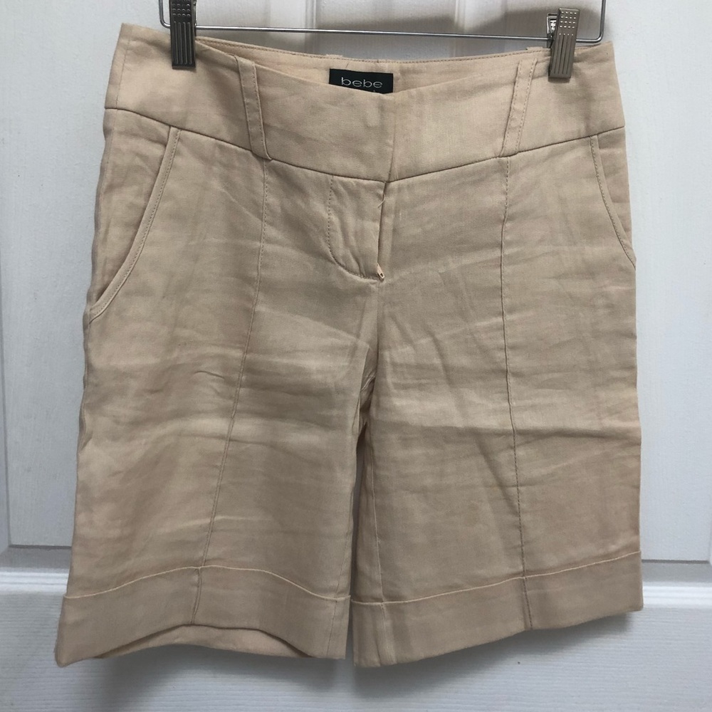 Linen bebe Bermuda shorts